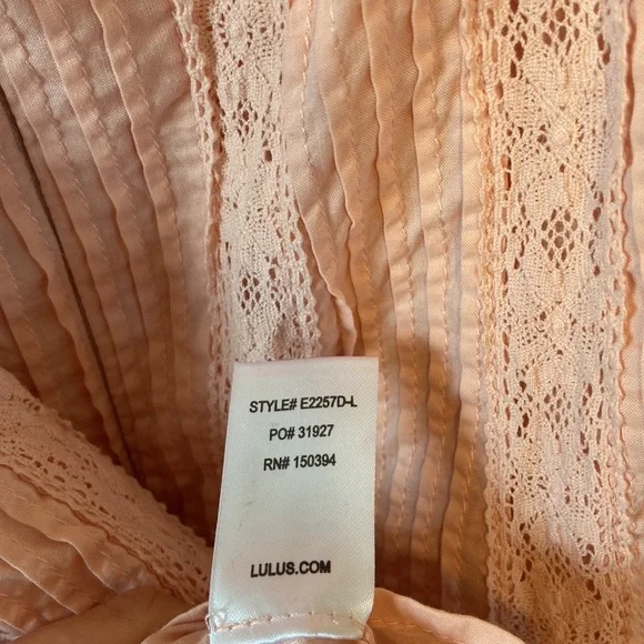 Lulus Pink Ryleigh Tie-Front Lace Mini Dress - Picture 8 of 11